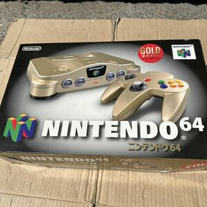 Nintendo 任天堂 64 ゴールド 中古現状品の画像1