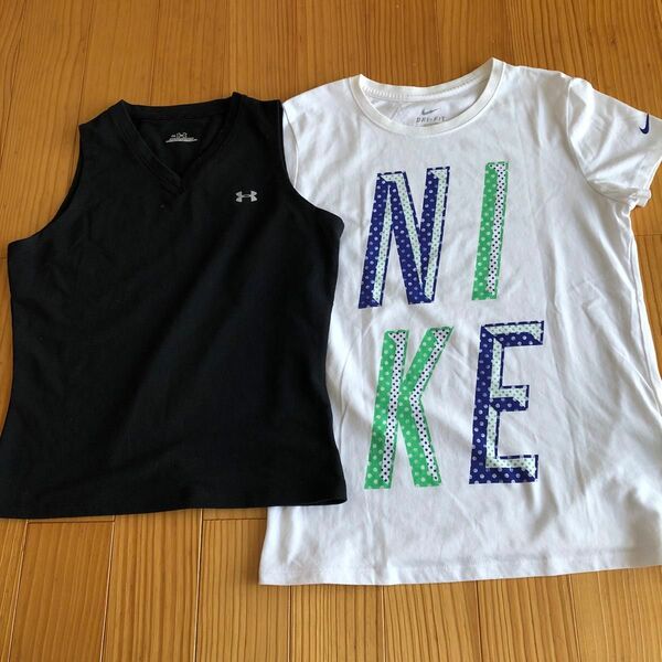 NIKE・ UNDER スポーツTシャツセット　160