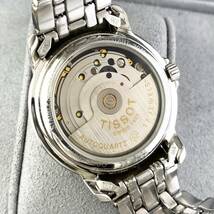 【1円〜】TISSOT ティソ 腕時計 メンズ AUTOQZ Ballade バラード ホワイト文字盤 ラウンドフェイス 裏スケ 可動品_画像6