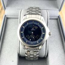 【1円〜】OMEGA オメガ 腕時計 メンズ SEAMASTER シーマスター アナデジ 120m ブルー文字盤 ラウンドフェイス 可動品_画像7