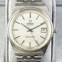 【1円〜】OMEGA オメガ 腕時計 メンズ AT 自動巻 SEAMASTER シーマスター ホワイト文字盤 ラウンドフェイス アンティーク デイト 可動品_画像8