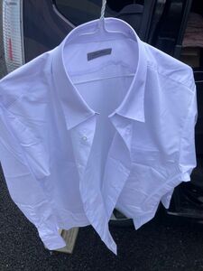 ワイシャツ 形態安定 白 長袖 42-80 