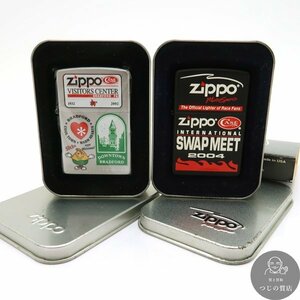 1円～ ライター まとめて2点 zippo ジッポー DOWNTOWN BRADFORD SWAPMEET 2004 ◆未使用品◆送料600円(近畿)～◆～3/17(日)終了 質屋-9355