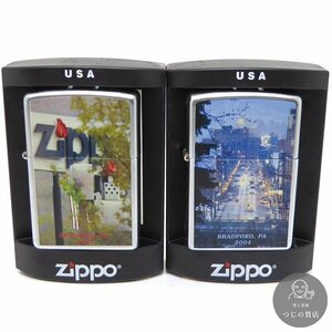 1円～ まとめて2点 zippo U.S.A BRADFORD.PA 2003年 2004年 ライター 美品 ◆送料600円(近畿)～◆～4/7(日)終了 質屋-9528