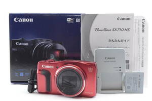 【美品】Canon PowerShot SX SX710 HS レッド 箱あり＃P0632403018Y