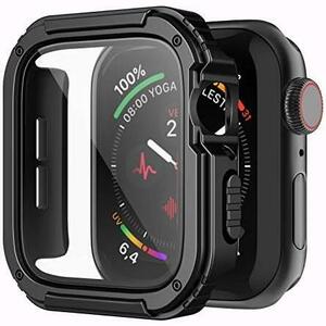 評判 ★ブラック_44mmSeriesSE/6/5/4★ コンパチブル Apple watch ケース 頑丈 44mm 高感度強化フィルム付き アップルウォッチケース