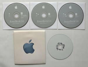 稀少！PowerBook G4 チタニュウム DVI モデル　667&800HMz専用　OSX10.1.2/OS9.2.2 デュアルブートインストール　CD OS9.2.2単独起動　