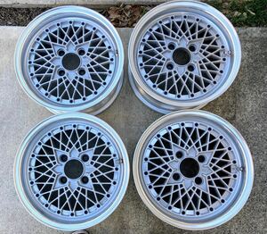 【手渡し限定】SSRスピードスター スターフォーミュラ 15 Inch4本 当時物 ほぼNew itemのTiresincluded 6.5J オフset19？ Bタイプ 114.3 4H 