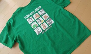 Tom and Jerry　トムとジェリー　Tシャツ　グリーン　Lサイズ　半袖　レディース