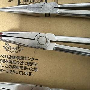 KTC Beta ロングノーズプライヤー 4本セット 1本オマケ付き 工具 中古品 京都機械工具 ラジオペンチ ベータ Snap-on ロブスターの画像5