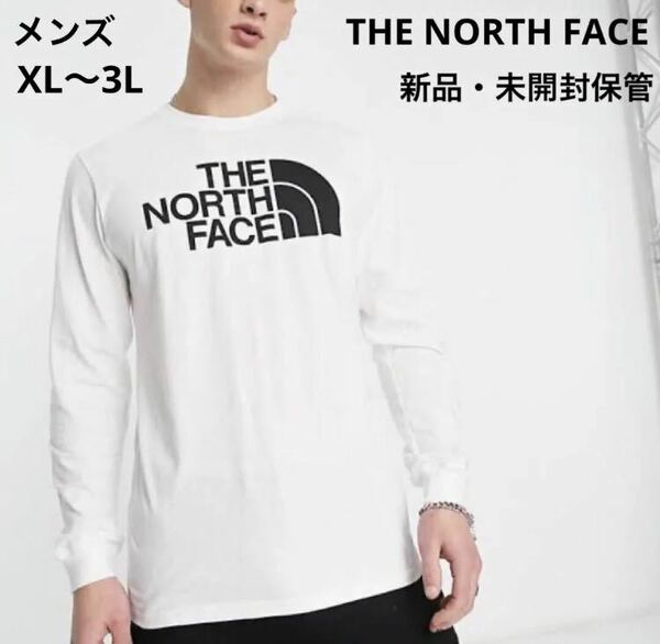 THE NORTH FACE 長袖ロンT　定価税込¥14,770　海外サイズ　メンズXL〜3L ザノースフェイス ビッグロゴ 長袖Tシャツ 新品未開封　男女兼用