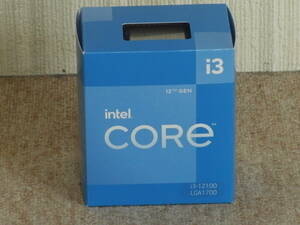 インテル　Core　i3-12100　BOX　（利用3カ月）