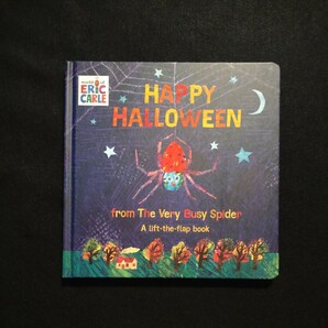 洋書絵本/ エリック・カール『HAPPY HALLOWEEN from The Very Busy Spider』ERiC CARL/ボードブック/仕掛け絵本/英語の画像1