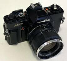 1円～【中古/美品】 ミノルタ MINOLTA X-7 ボディ + レンズ AUTO W ROKKOR-HG 35mm F2.8 ★シャッター全速 露出計 完動_画像2