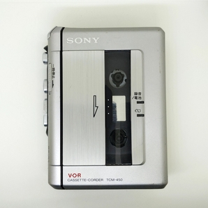 ジャンク★SONY TCM-450 カセットテープレコーダー ソニー CASSETTE WALKMAN No.2の画像2