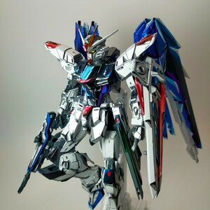 GW SALE☆イラスト風模型☆アニメ塗り☆ガンプラ☆ガンダム☆完成品☆塗装済み☆MG☆フリーダム☆GUNDAM☆GUNPLA☆2Dgunpla SEED