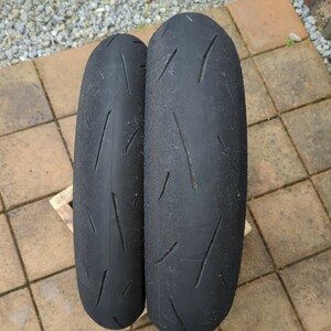 ダンロップ　 α-13SP　110/70R17 140/70R17 前後セット　中古 CBR250R CBR250RR DUNLOP