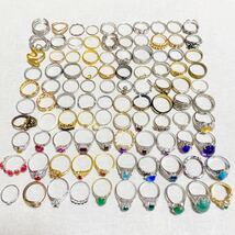 指輪 おまとめ セット リング ring ゴールド シルバー アクセサリー 天然石 真珠 パール カラーストーン jewelry accessory 宝石 silver _画像1