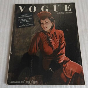 VOGUE ヴォーグ 1941年　September 1　トニー・フリッセル　ホルスト　ローリングス　ヴィンテージ　ファッション雑誌