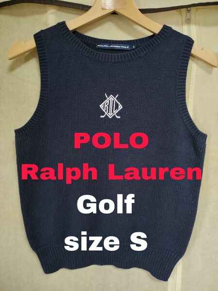 特価品セール！POLO RALPH LAUREN ラルフローレンGolfニットベストsizeS 紺色