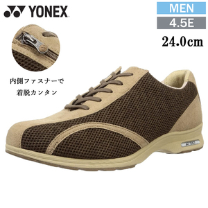 M30AW BEDBR 24.0cm Yonex YONEX power cushion walking shoes men's shoes wide width wide 4.5E mesh fastener 