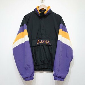 STARTER (L) 90s NBA LAKERS アノラック ナイロンジャケット プルオーバー スターター I3-25