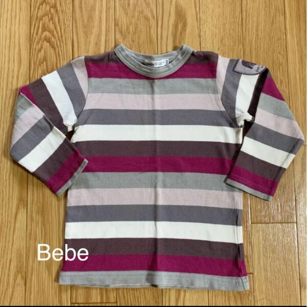 Bebe ボーダー ロンT Tシャツ