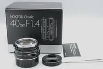 フォクトレンダー　Voigtlander ノクトンクラシック　40mm f1.4 ライカMマウント　純正LH-6フード付き　_画像1