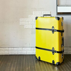 ◎ グローブトロッター GLOBE-TROTTER x アーデム Erdem スーツケース エクストラディープ 33インチ 103L イエロー 2ホイール 鍵付