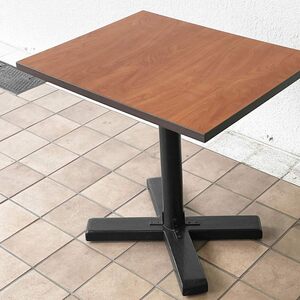 * Vintage style Vintage Style Cafe table mela mint p wood grain Brown × black 