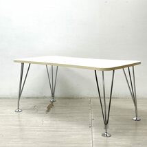 ● カルテル Kartell マックステーブル MAX TABLE ホワイト ミーティングテーブル 固定脚 フェルーチョ・ラヴィアーニ 定価￥197,500- B_画像1