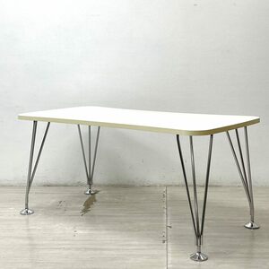 ● カルテル Kartell マックステーブル MAX TABLE ホワイト ミーティングテーブル 固定脚 フェルーチョ・ラヴィアーニ 定価￥197,500- C