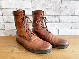 ● Tods Tod's Gonmini Gommino Lace -Up Boots Boots Boots Men's Shoes 28 см Италия