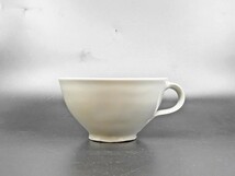 ● 森岡由利子 白磁 スープカップ マグカップ Φ12.5cm 現代作家 A_画像2