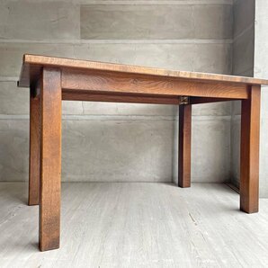 ♪ ダックス DUX ナラ無垢材 ダイニングテーブル W121cm ハンドメイド家具の画像4