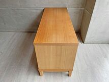 ♪無印良品 MUJI タモ材 オープンシェルフ 2列1段 木製ラック W100cm ナチュラル シンプルデザイン 廃番_画像5