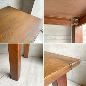♪ ダックス DUX ナラ無垢材 ダイニングテーブル W121cm ハンドメイド家具の画像8
