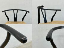 〓カールハンセン＆サン Carl Hansen & Son Yチェア CH24 ハンス・J・ウェグナー ブラック　ビーチ材　ラッカー塗装　シート張替え済み_画像6