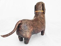 ◇ オマーサ OMERSA アニマルスツール ダックスフンド Dachshund フットスツール オメルサ オブジェ イギリス 英国_画像4