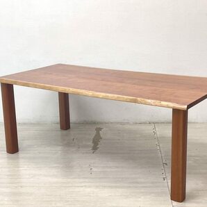 ● 家具蔵 KAGURA ネイチャー2 TABLE NATURE ダイニングテーブル チェリー無垢材 耳付き W180cm クラフト家具の画像4