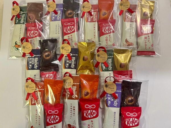 ★プチギフト★スティックコーヒー★GODIVA★紅白キットカット★詰め合わせ★10セット★