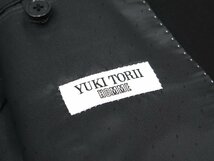 T13●YUKI TORII HOMME ユキトリイ●新品 【NIKKE社 黒の王様】ダブルブレスト フォーマルスーツ　ブラック/A5　定価75900円_画像6