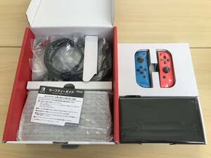 070 (13-11) 1円スタート Nintendo Switch ニンテンドースイッチ 本体 有機EL ネオンブルー ネオンレッド 動作確認/初期化済み