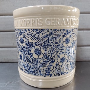 即決！送料無料♪ウイリアム　モリス William Ｍorris セラミックポット ＷM フローラルシリンダー φ１６ｘＨ１６cm ◆