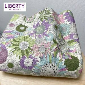 50c Liberty cotton oks cloth flap cloth green floral print small s The nna green purple purple 