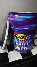 SUNOCO IGNITE 20リットル ペール缶 オイル缶 いす付き_画像1