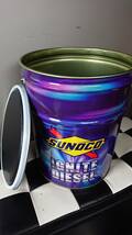 SUNOCO IGNITE 20リットル ペール缶 オイル缶 いす付き_画像2