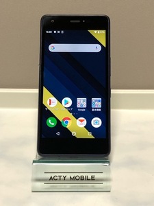 液晶美品 SIMフリー au Qua phone QZ KYV44 ★インディゴ★ 3GB/32GB スマホ本体 白ロム SIMロック解除済み A5527