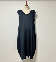 C0018★ ISSEY MIYAKE イッセイミヤケ レディース ロング マキシ ワンピース ドレス ブラック プリーツプリーズ size3_画像6