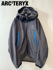 L0009★10.5 ARC'TERYX アークテリクス JACKET GORE-TEX MEN'S 撥水BIG フーディー 軽量 マウンテンパーカー テック ジャケット 黒 CA34438